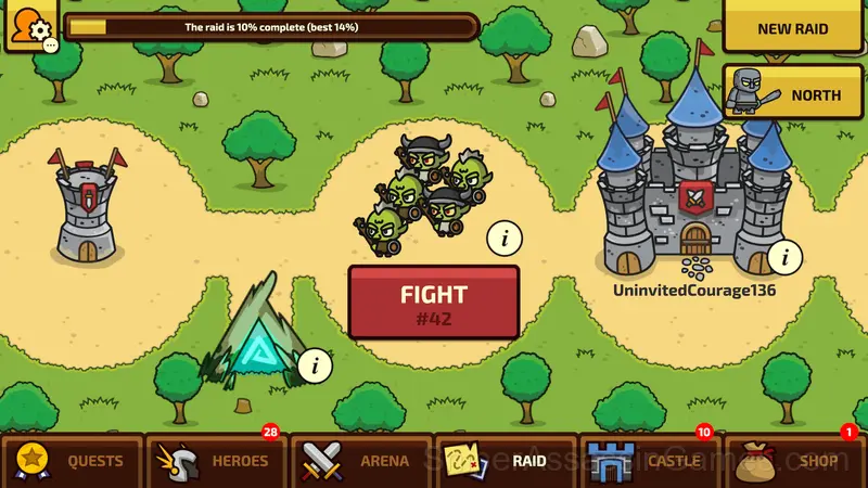 Raid Heroes Total War gameplay screenshot 1