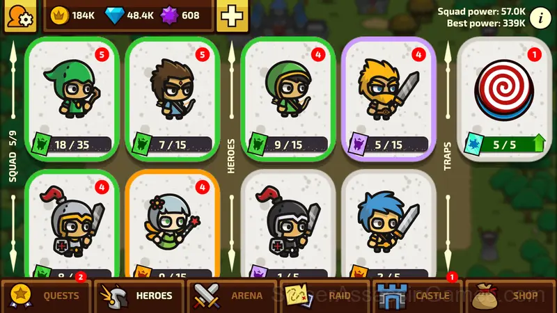 Raid Heroes Total War gameplay screenshot 4