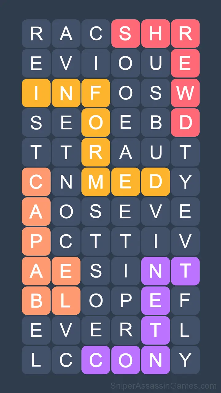 Fillwords: Word Search gameplay screenshot 2