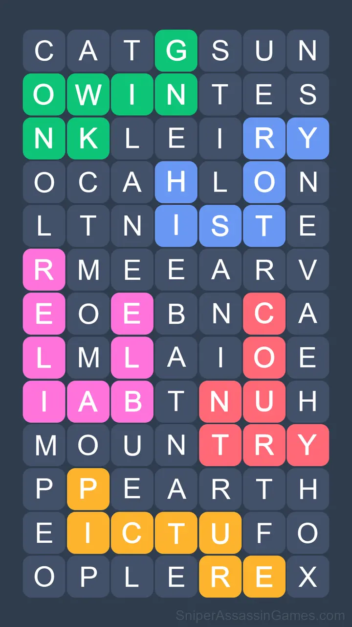 Fillwords: Word Search gameplay screenshot 3