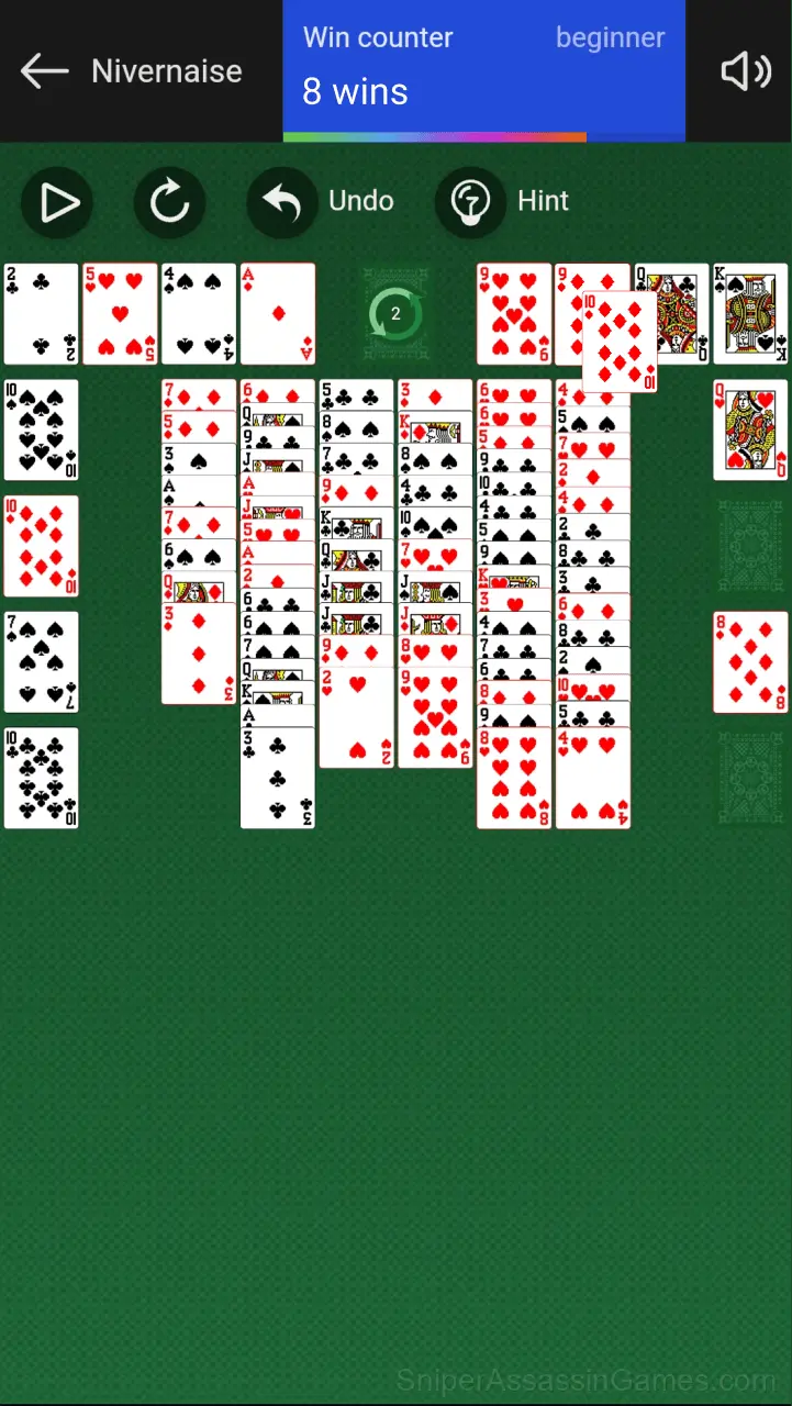 Nivernaise Solitaire gameplay screenshot 3