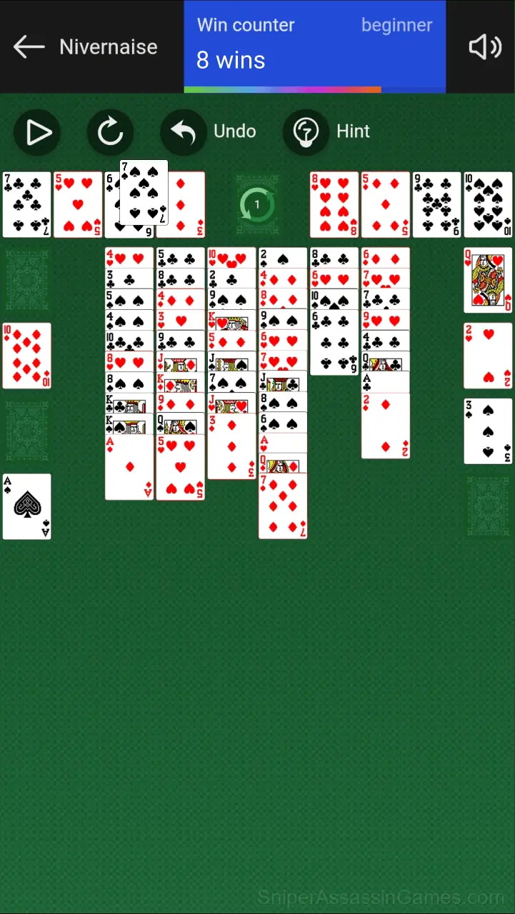 Nivernaise Solitaire gameplay screenshot 4