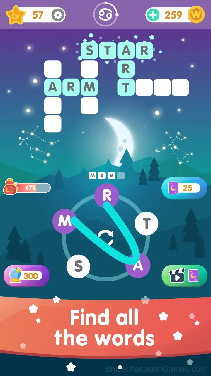 Star Crossword gameplay screenshot 1