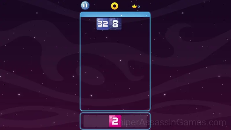 Space 2048 gameplay screenshot 1