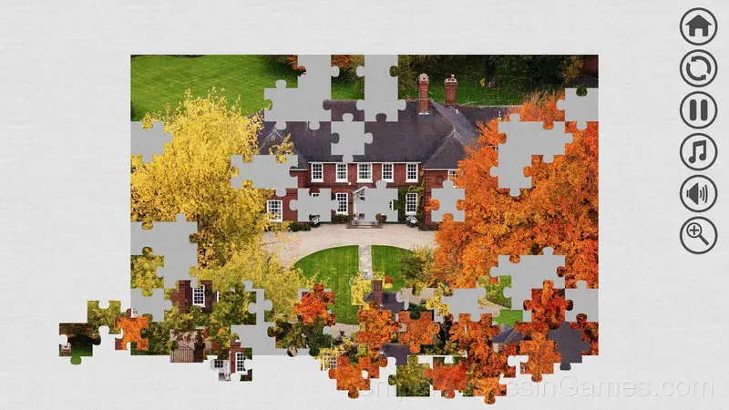 Houses Jigsaw Puzzle gameplay screenshot 2