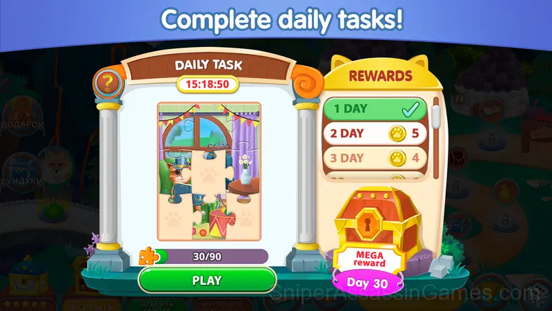 Purr tour Find differences gameplay screenshot 2