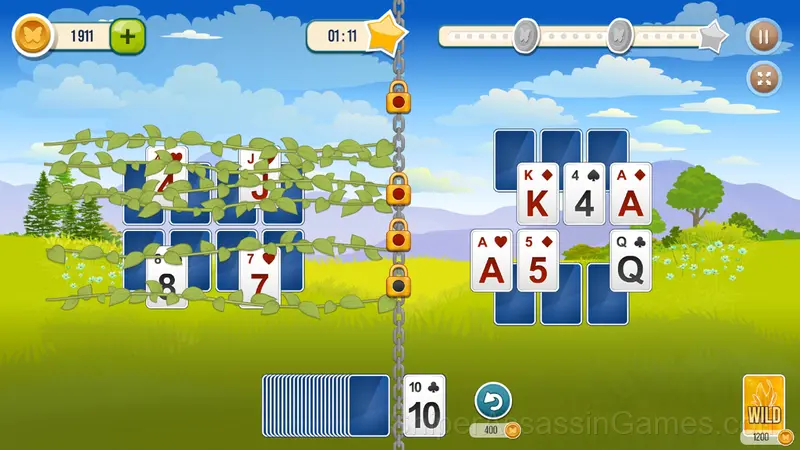 Solitaire TriPeaks Garden gameplay screenshot 2