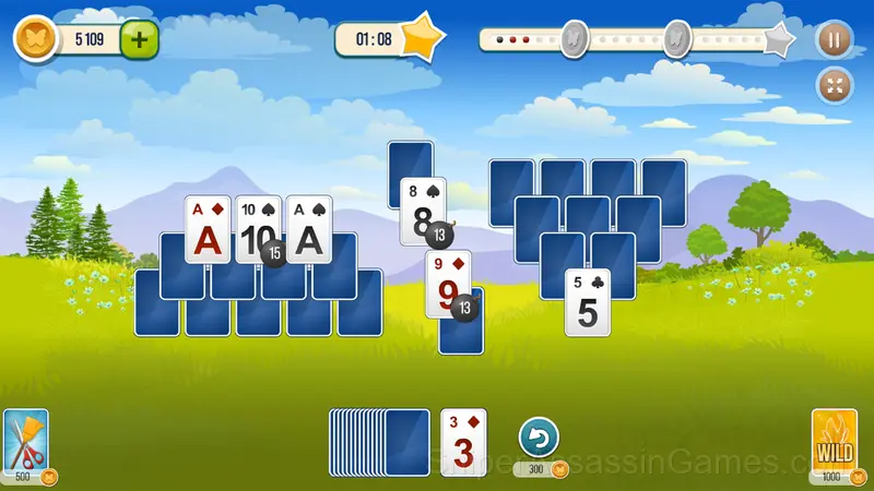Solitaire TriPeaks Garden gameplay screenshot 3
