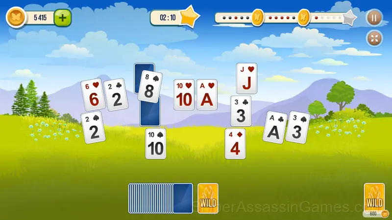 Solitaire TriPeaks Garden gameplay screenshot 4