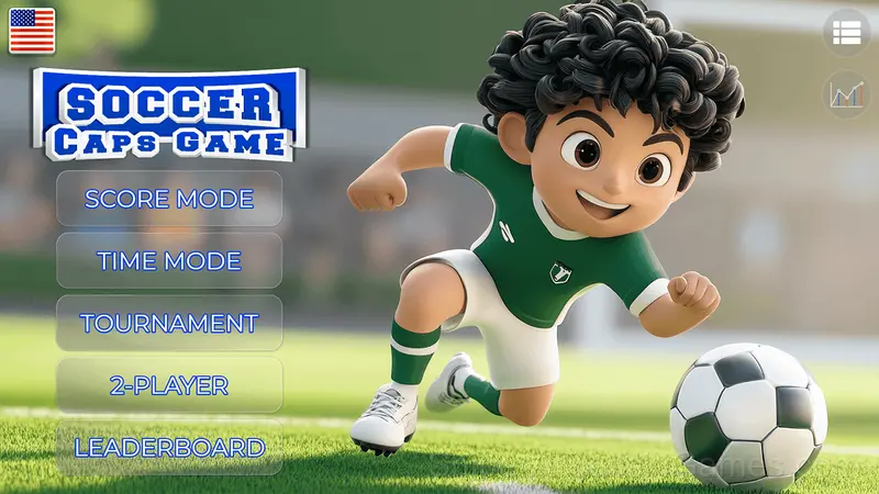 Soccer Caps Game gameplay screenshot 1