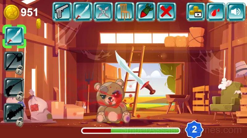 Kick the Teddy Bear gameplay screenshot 2