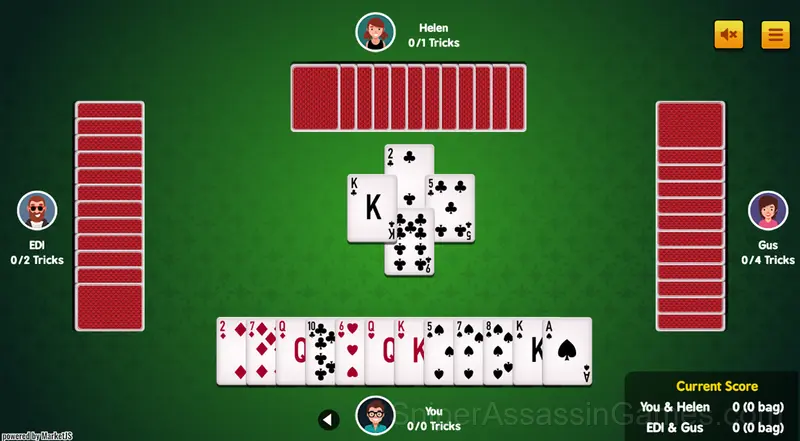 Spades gameplay screenshot 1
