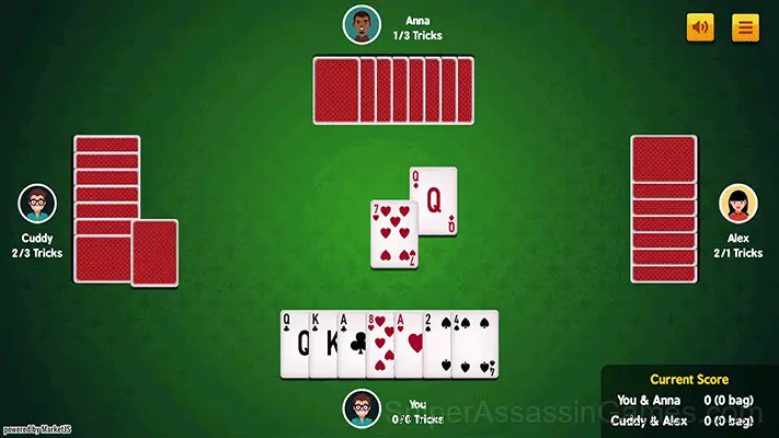 Spades gameplay screenshot 3