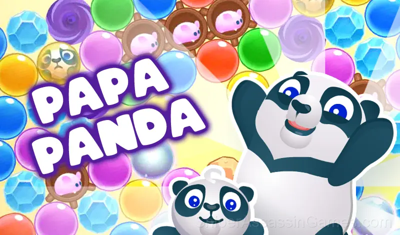 Play Papa Panda: Bubble Shooter