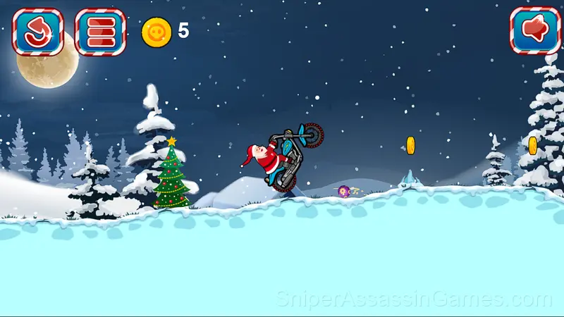 Winter Moto gameplay screenshot 2