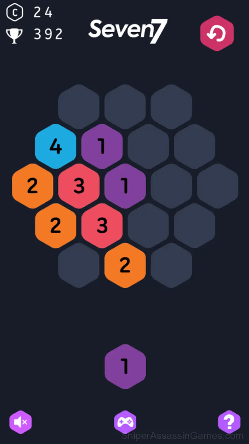 Seven! gameplay screenshot 1