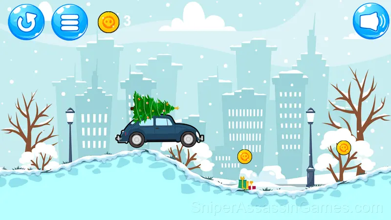 Christmas Drive gameplay screenshot 2