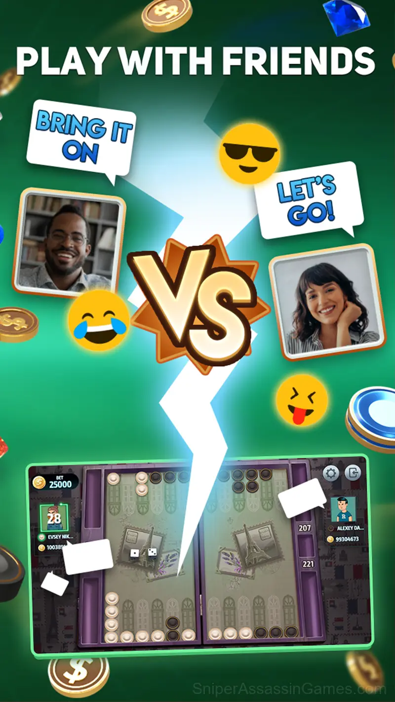 Backgammon Tournament gameplay screenshot 4