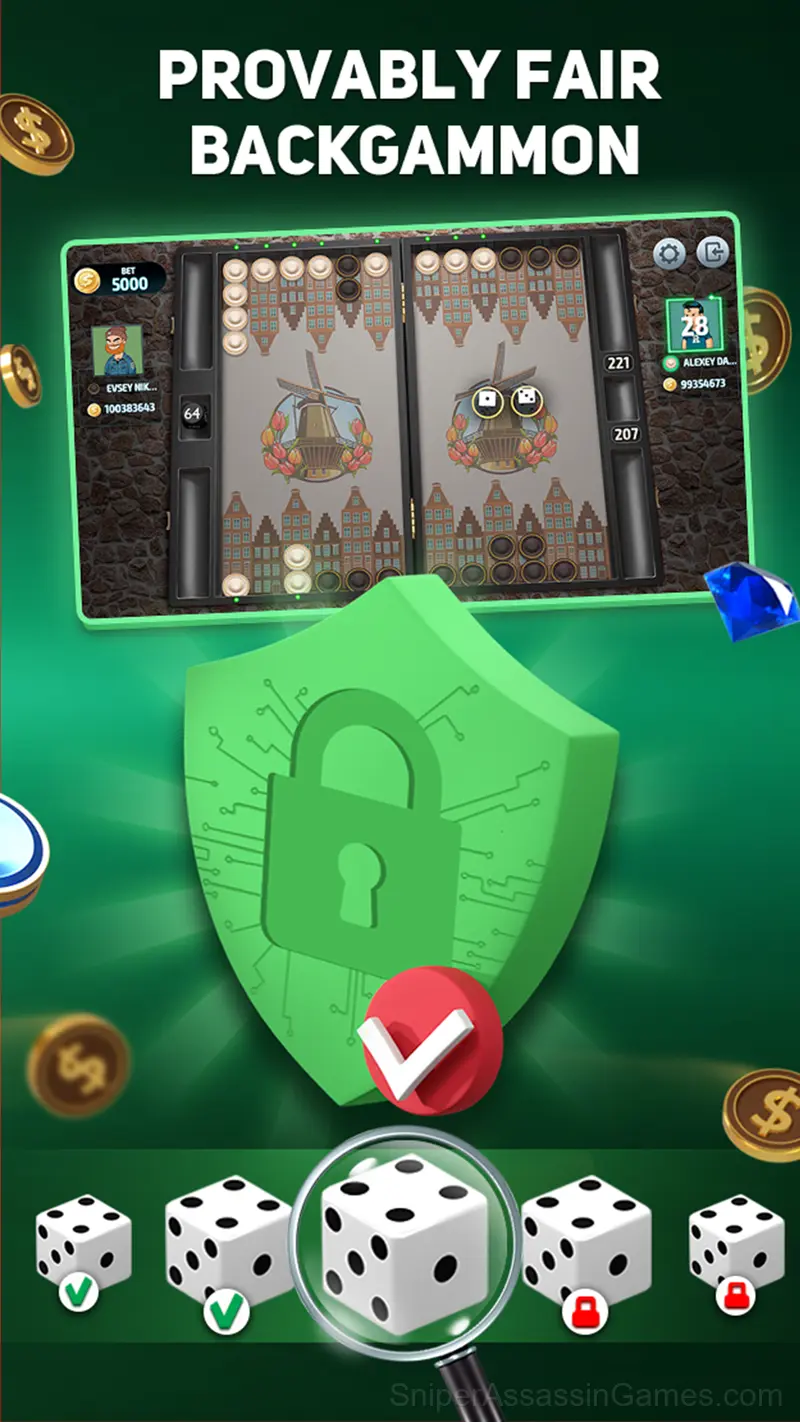 Backgammon Tournament gameplay screenshot 5