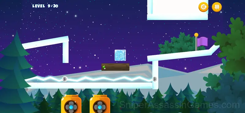 Icy Purple Head - Jump and slide dash game gameplay screenshot 3