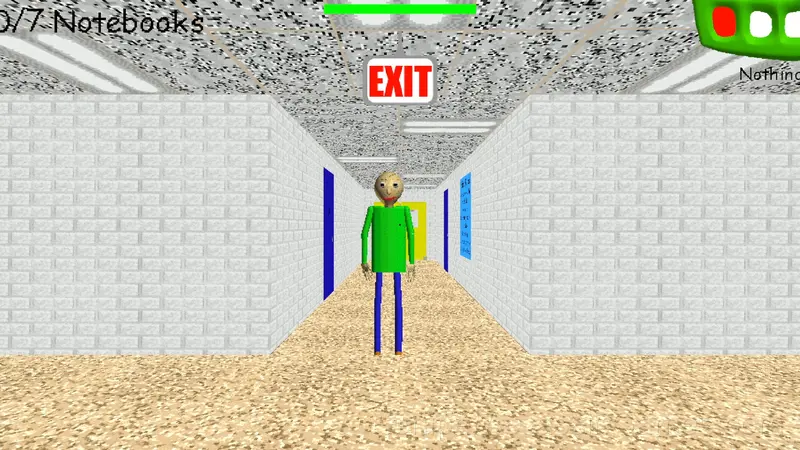 Baldi gameplay screenshot 1