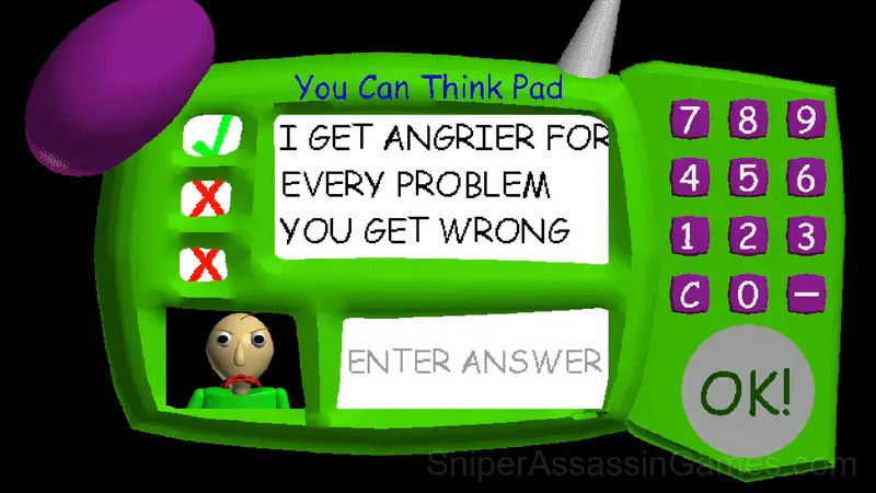 Baldi gameplay screenshot 2