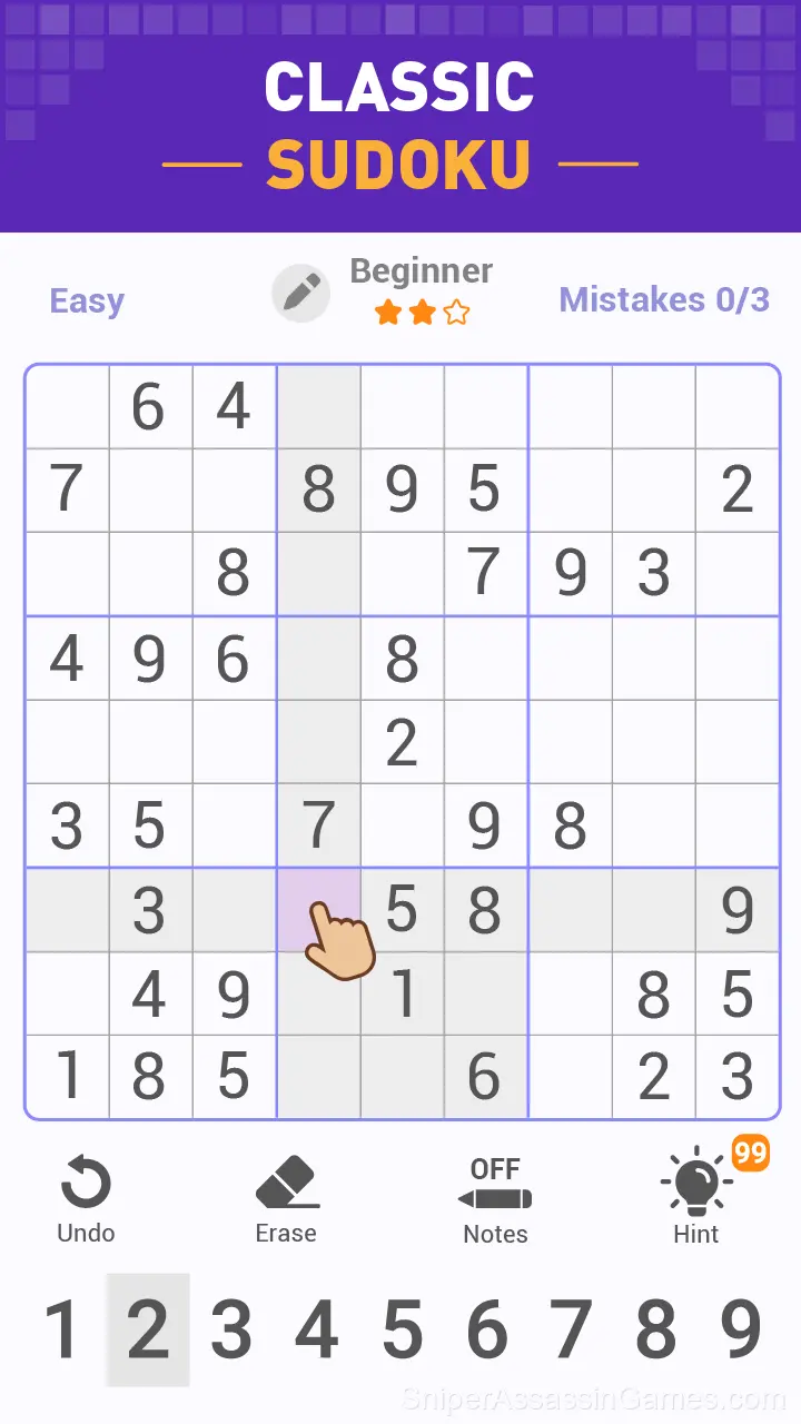 Sudoku Master gameplay screenshot 1