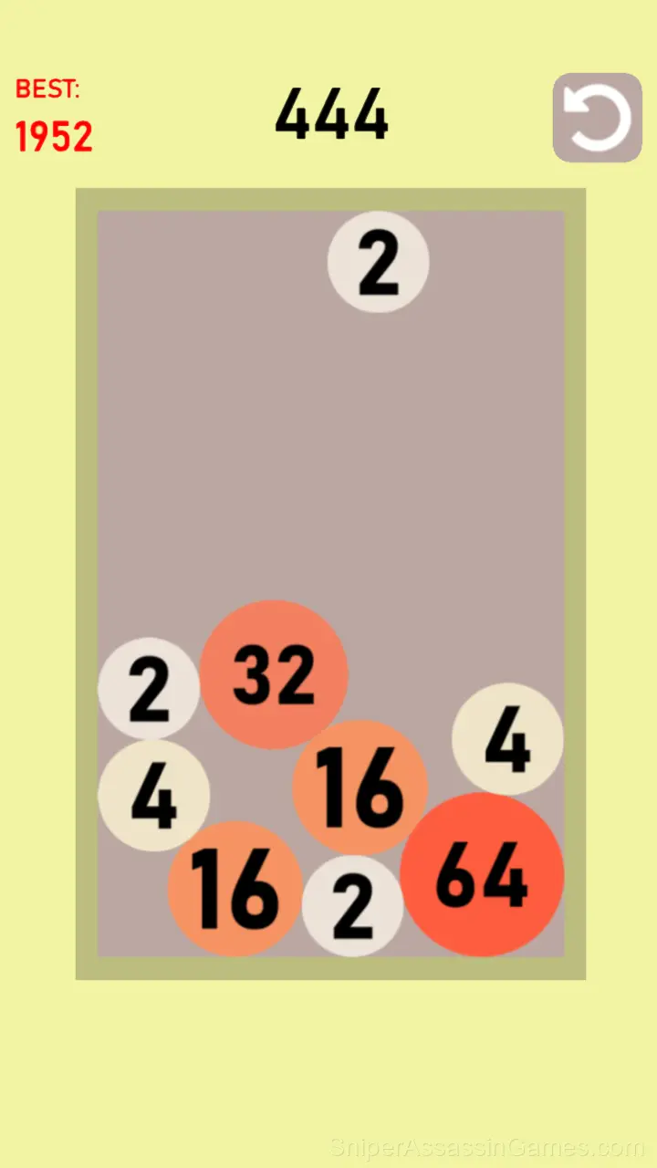 2048 Physics gameplay screenshot 1