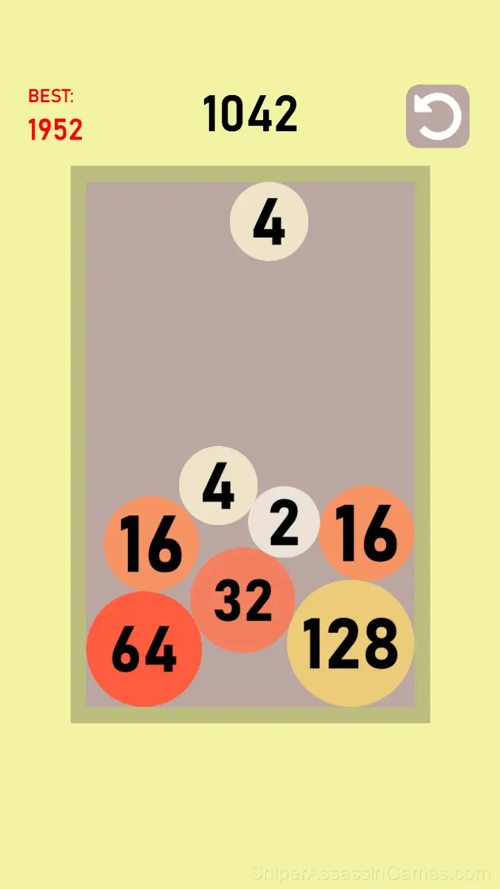2048 Physics gameplay screenshot 2
