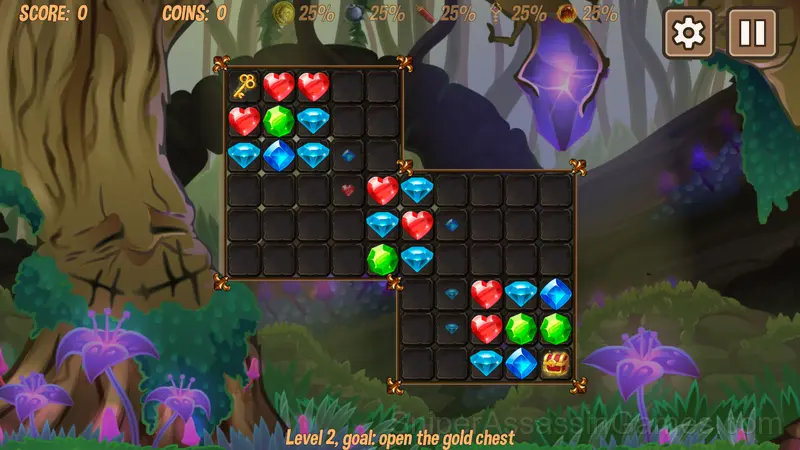 Gems: match 3 gameplay screenshot 3