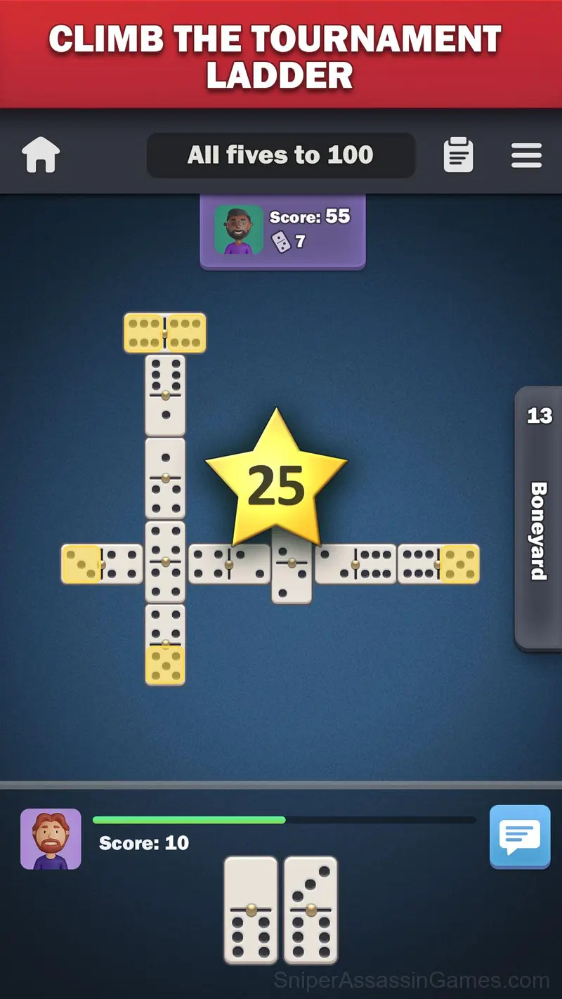 Dominoes online gameplay screenshot 3