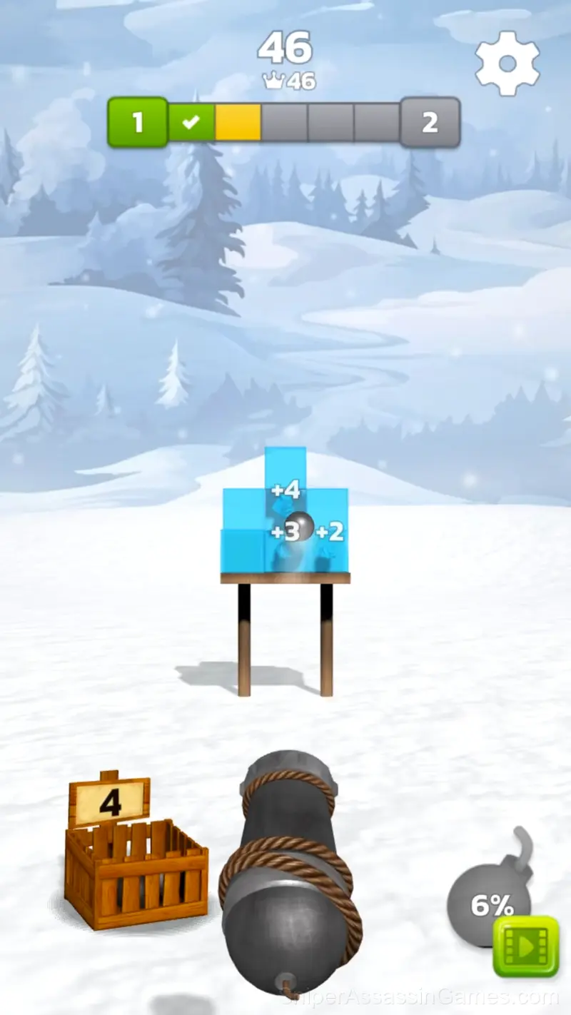 Cannon Balls 3D gameplay screenshot 1