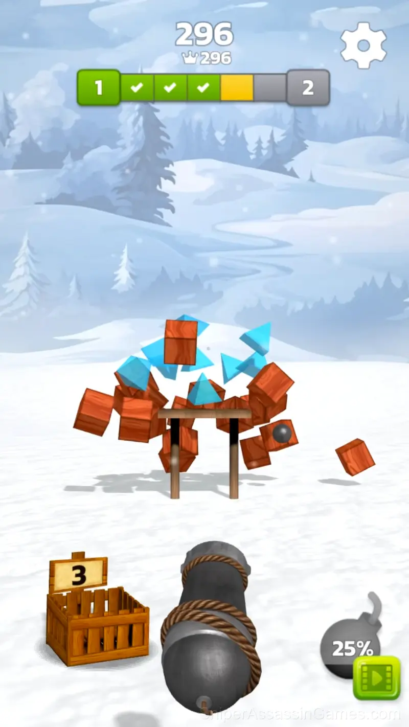 Cannon Balls 3D gameplay screenshot 2