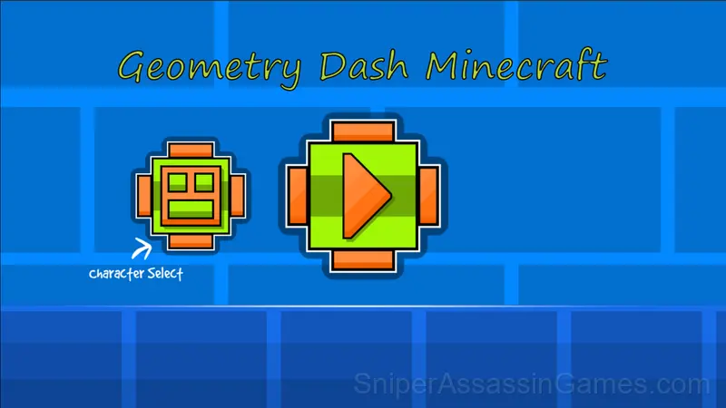 Geometry Dash Minecraft gameplay screenshot 1