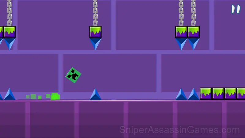 Geometry Dash Minecraft gameplay screenshot 3