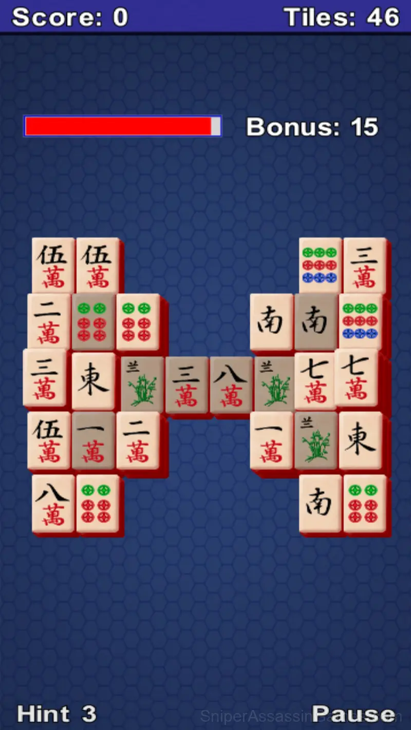 Mahjong gameplay screenshot 2