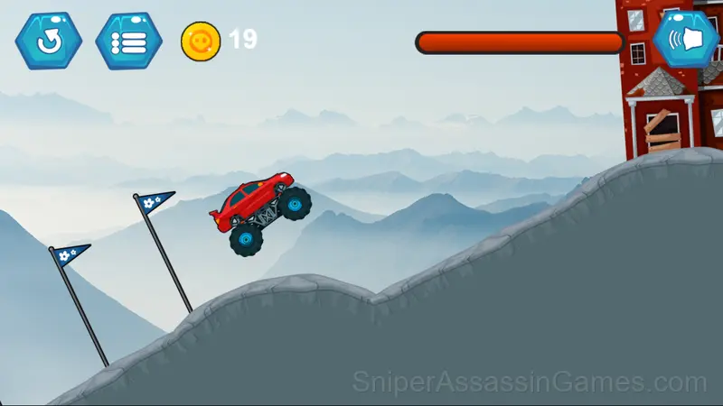 Monster Truck Mountain Climb gameplay screenshot 2
