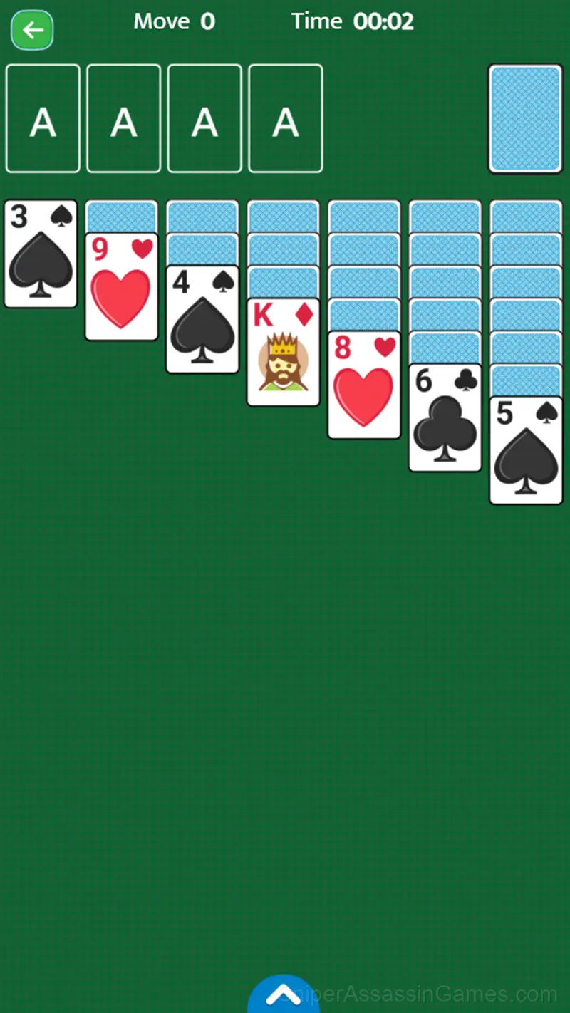Solitaire gameplay screenshot 1