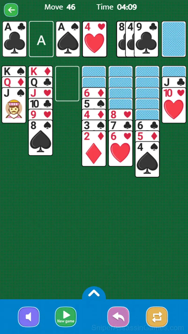 Solitaire gameplay screenshot 3