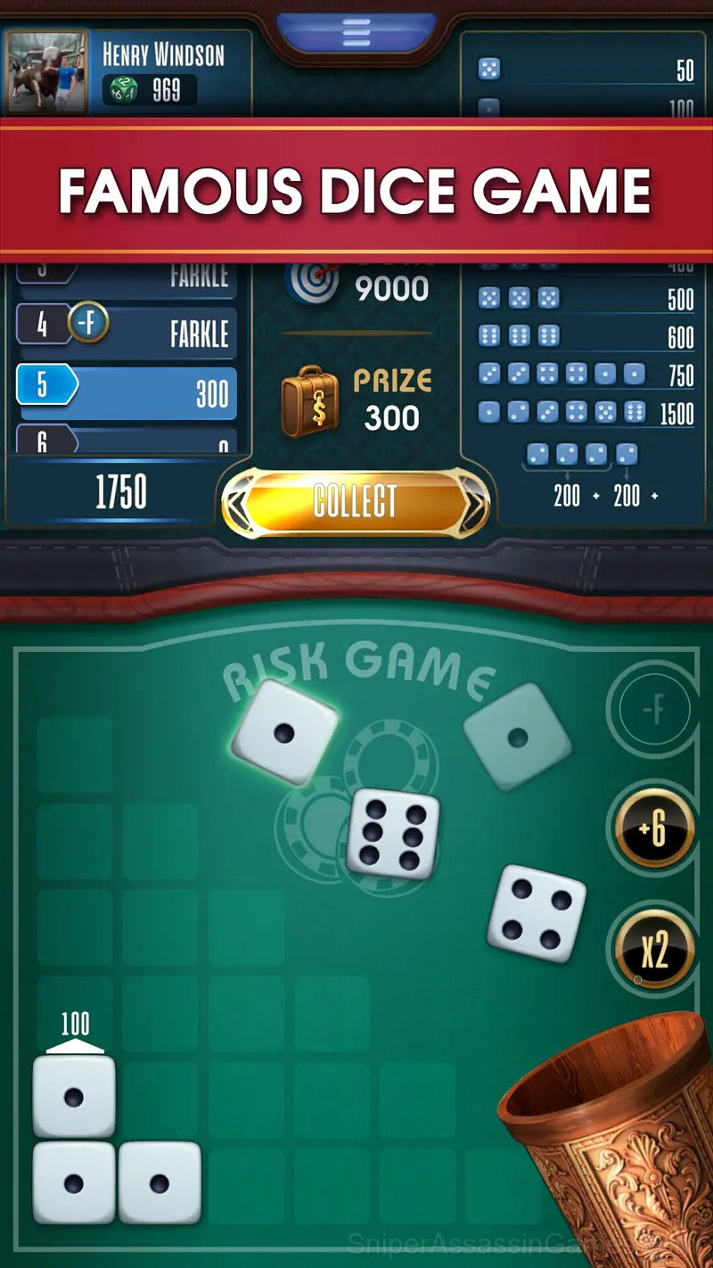 Farkle - Dice Game gameplay screenshot 1
