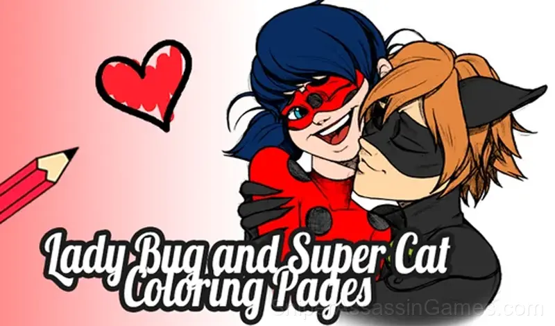 Play Lady Bug and Super Cat - Coloring Pages