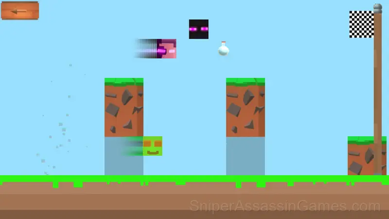 Steve race: fast mobs gameplay screenshot 1