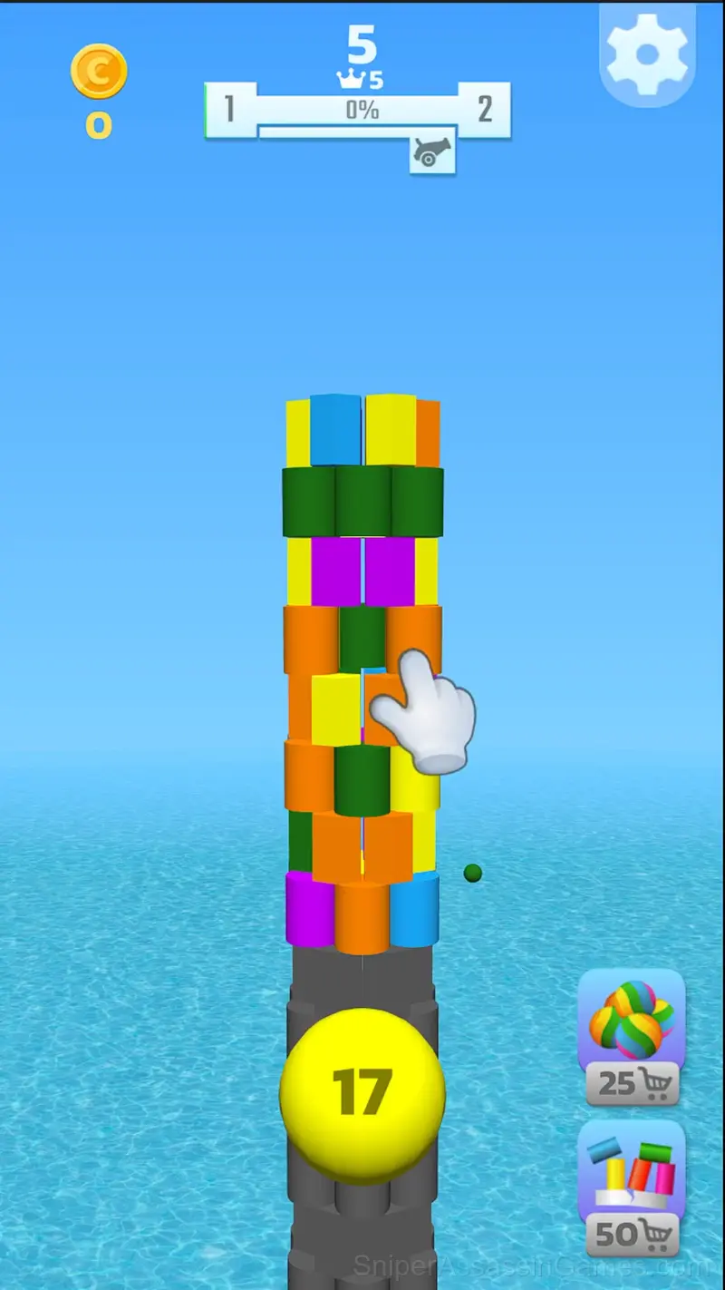 Tower Crash 3D gameplay screenshot 2
