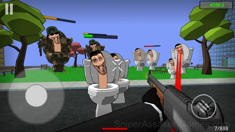 Cameramen vs Skibidi Toilets. Shooter! gameplay screenshot 1