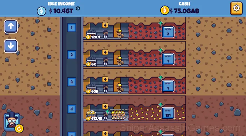 Idle Mining Empire gameplay screenshot 1
