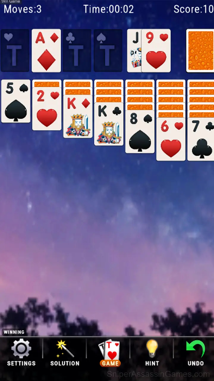 Solitaire Klondike King gameplay screenshot 3