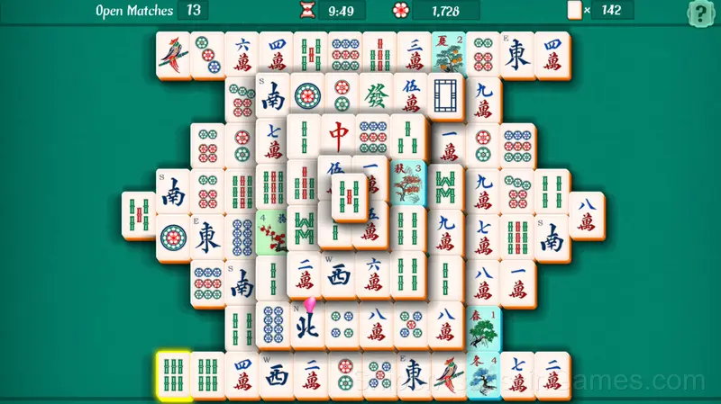 Mahjong Solitaire gameplay screenshot 1
