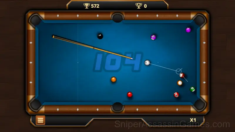 Billiard gameplay screenshot 3