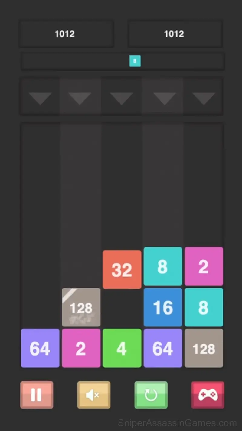New 2048 gameplay screenshot 2