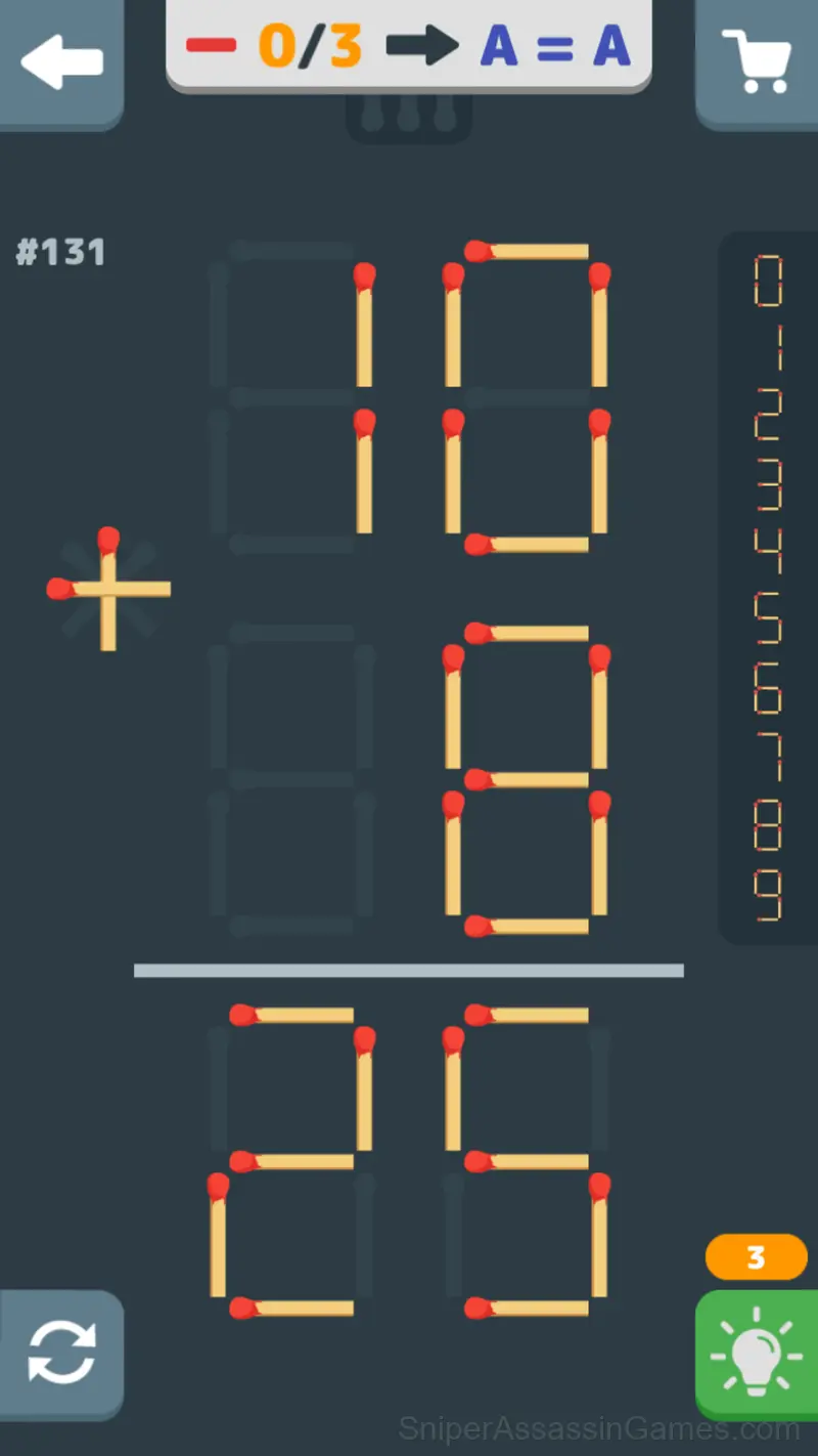 Matchstick Puzzle gameplay screenshot 3